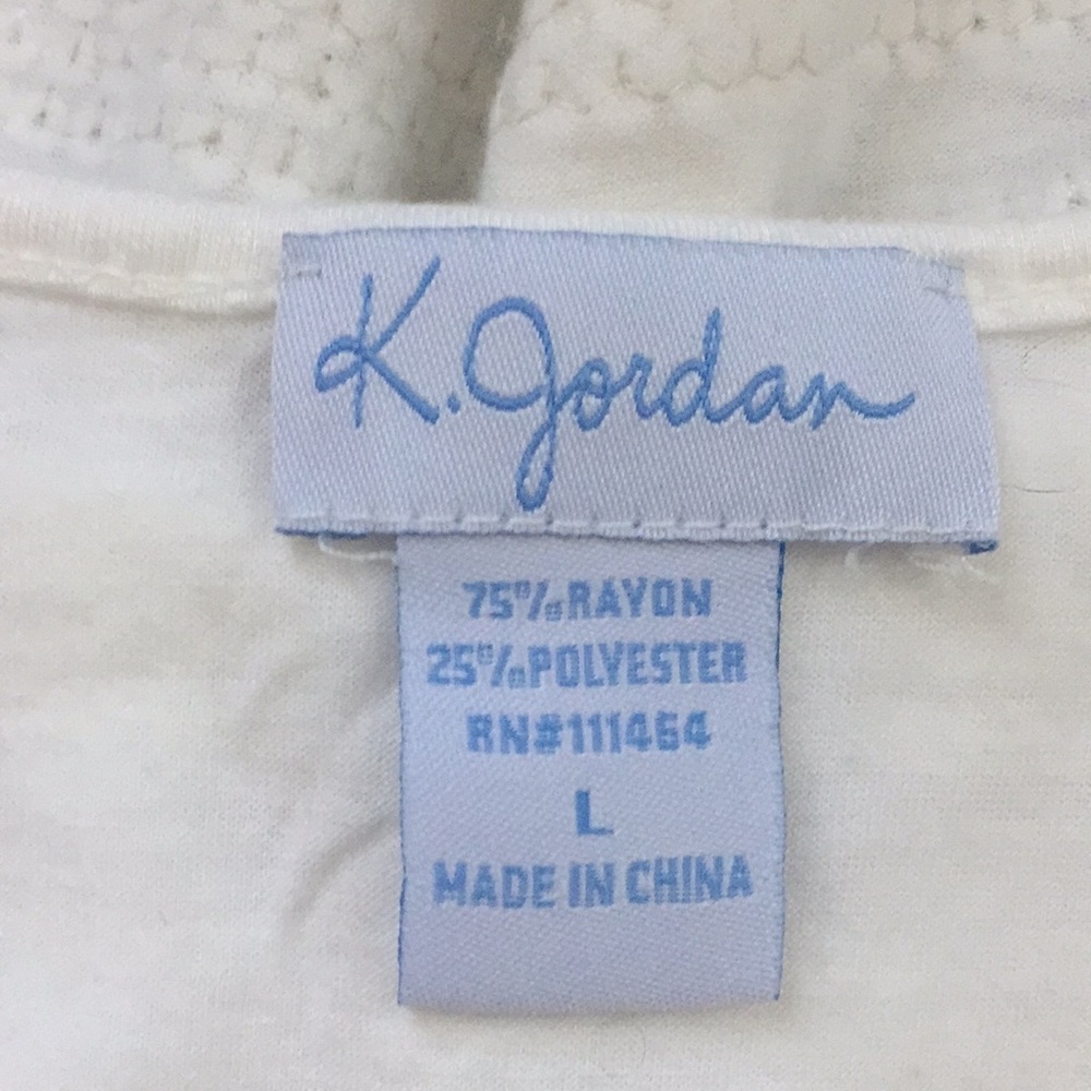 K. Jordan sequins long T-top 💕⚪️💕 - Picture 8 of 8